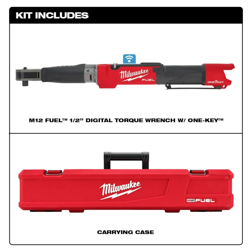 Milwaukee 2466-20 M12 FUEL 1/2 Digital Torque Wrench w/ ONE-KEY Bare Tool