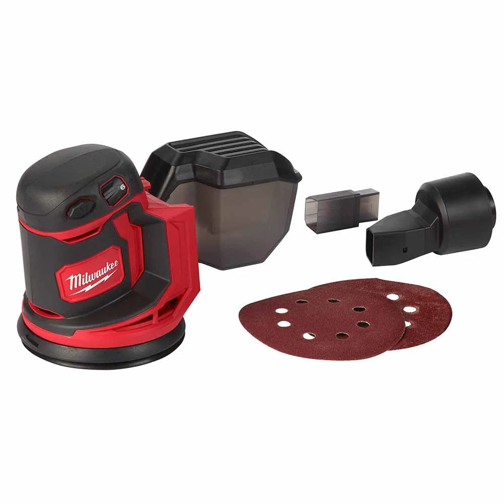Milwaukee 2648-20 M18 5 Random Orbit Sander (BARE TOOL) VS Hook & Loop