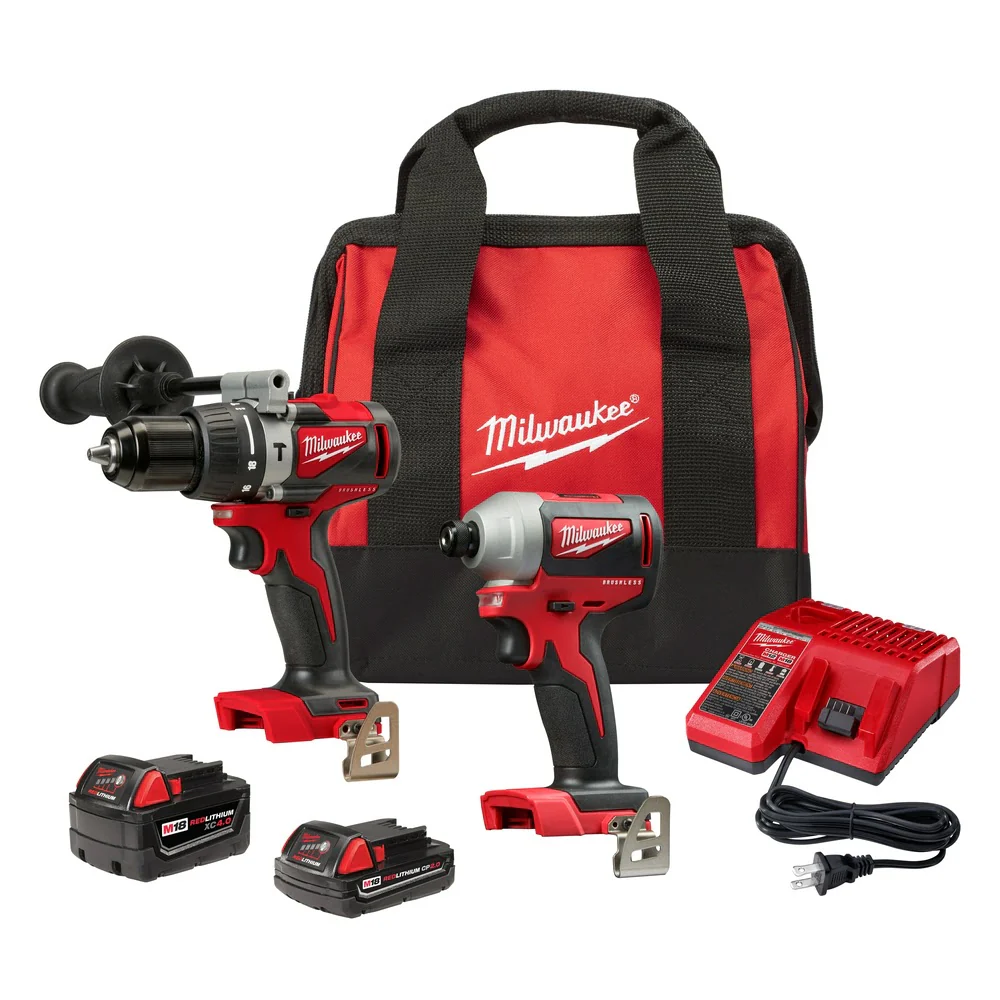 Milwaukee 2893-22CX M18 Brushless Hammer Drill/Impact Combo Kit 2.0.4.0