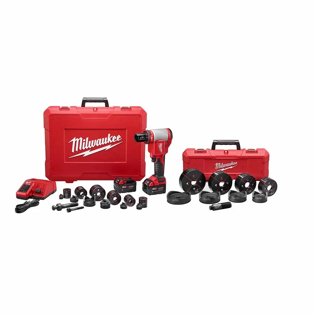 Milwaukee 2676-23 FORCELOGIC M18 10-Ton Knockout Tool 1/2 to 4 Kit