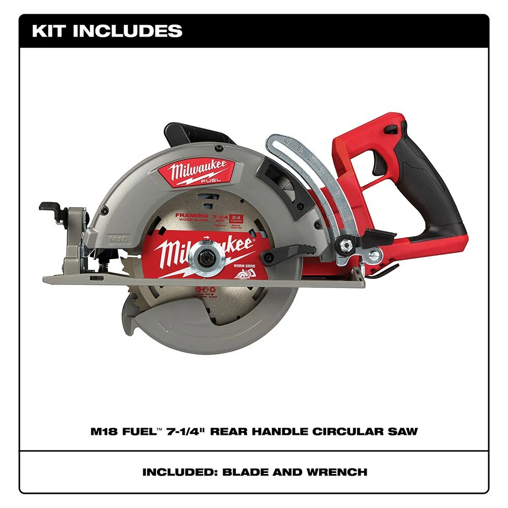 Milwaukee 2830-20 M18 FUEL Rear Handle 7-1/4 Circular Saw - Tool Only