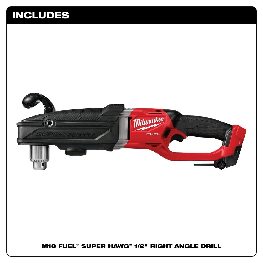 Milwaukee 2809-20 M18 FUEL Super Hawg 1/2 Right Angle Drill - Bare Tool