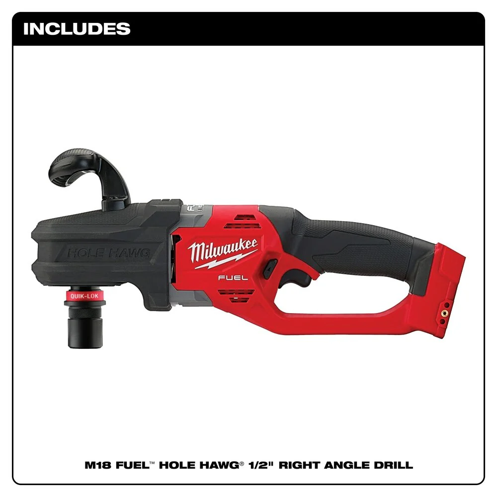 Milwaukee 2808-20 M18 FUEL Hole Hawg Right Angle Drill w/Quik-Lok - Bare Tool